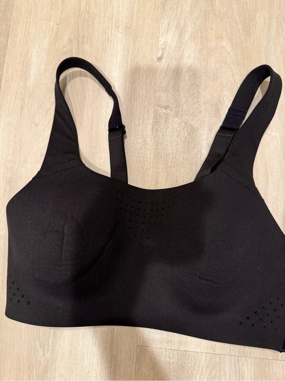 Victoria's Secret Black Wireless Perforated Comfort Bra